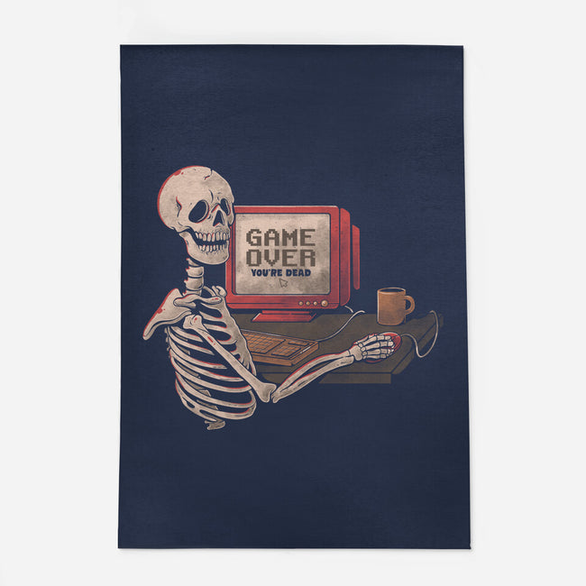 Game Over Skull-none indoor rug-eduely