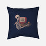 Game Over Skull-none removable cover w insert throw pillow-eduely