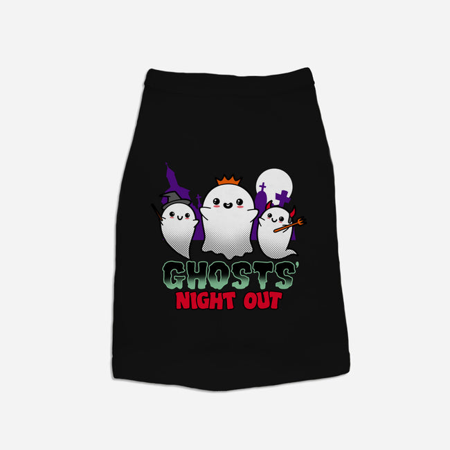 Ghosts Night Out-dog basic pet tank-Boggs Nicolas