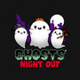 Ghosts Night Out-none fleece blanket-Boggs Nicolas