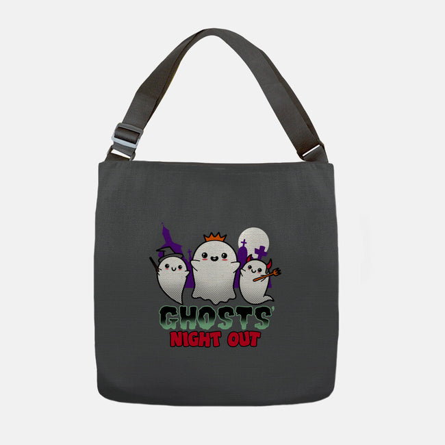Ghosts Night Out-none adjustable tote bag-Boggs Nicolas