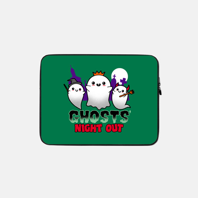 Ghosts Night Out-none zippered laptop sleeve-Boggs Nicolas