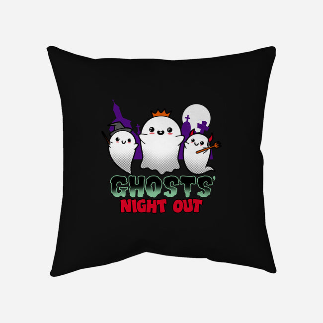 Ghosts Night Out-none removable cover w insert throw pillow-Boggs Nicolas