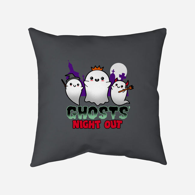 Ghosts Night Out-none removable cover throw pillow-Boggs Nicolas