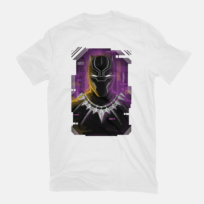Glitch Panther-womens fitted tee-danielmorris1993