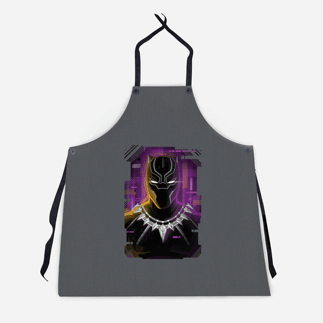 Glitch Panther-unisex kitchen apron-danielmorris1993