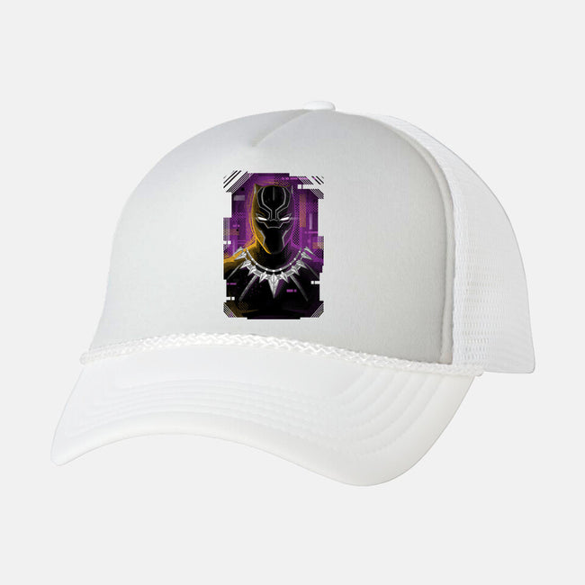 Glitch Panther-unisex trucker hat-danielmorris1993