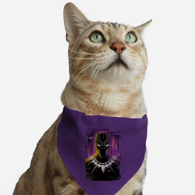 Glitch Panther-cat adjustable pet collar-danielmorris1993