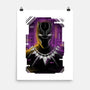 Glitch Panther-none matte poster-danielmorris1993