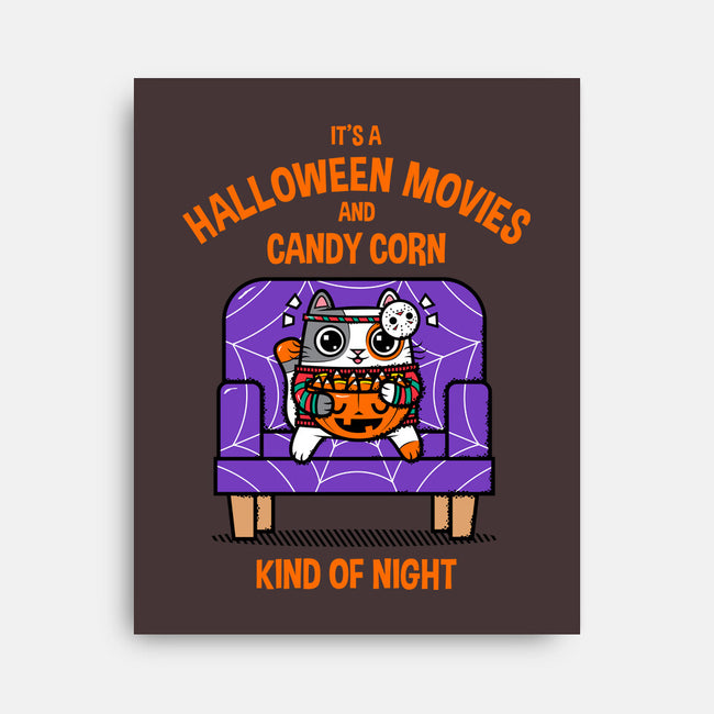 Halloween Movies-none stretched canvas-krisren28