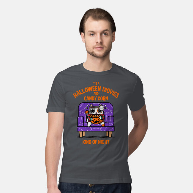 Halloween Movies-mens premium tee-krisren28