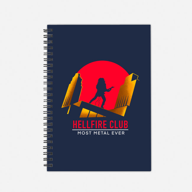Hellfire Most Metal Ever-none dot grid notebook-Gomsky
