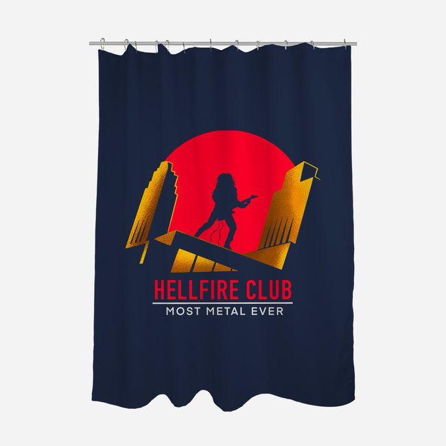 Hellfire Most Metal Ever-none polyester shower curtain-Gomsky