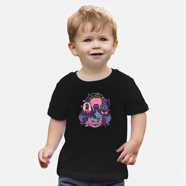 Hocus Pawcus-baby basic tee-momma_gorilla