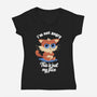 I’m Not Angry-womens v-neck tee-FunkVampire