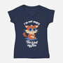 I’m Not Angry-womens v-neck tee-FunkVampire