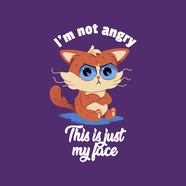 I’m Not Angry-none removable cover throw pillow-FunkVampire