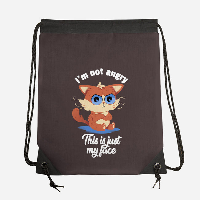 I’m Not Angry-none drawstring bag-FunkVampire