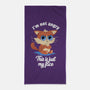 I’m Not Angry-none beach towel-FunkVampire