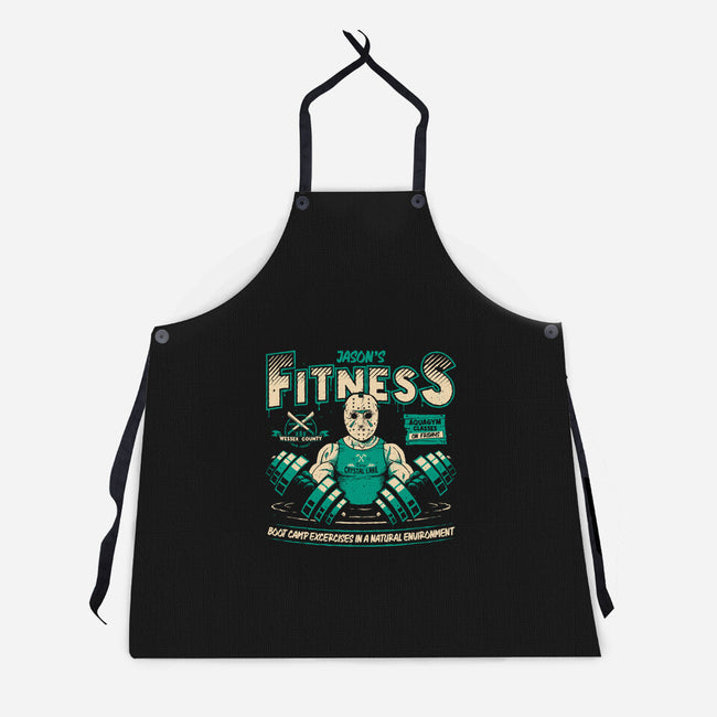 Jason's Fitness-unisex kitchen apron-teesgeex