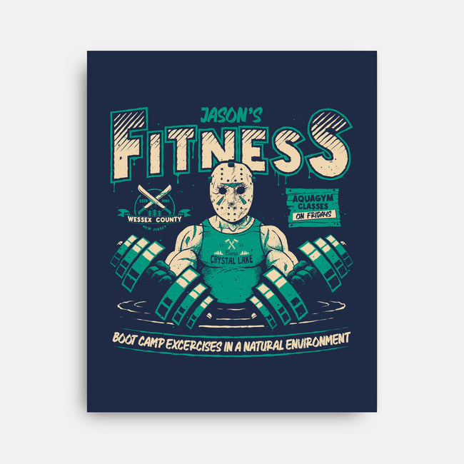 Jason's Fitness-none stretched canvas-teesgeex