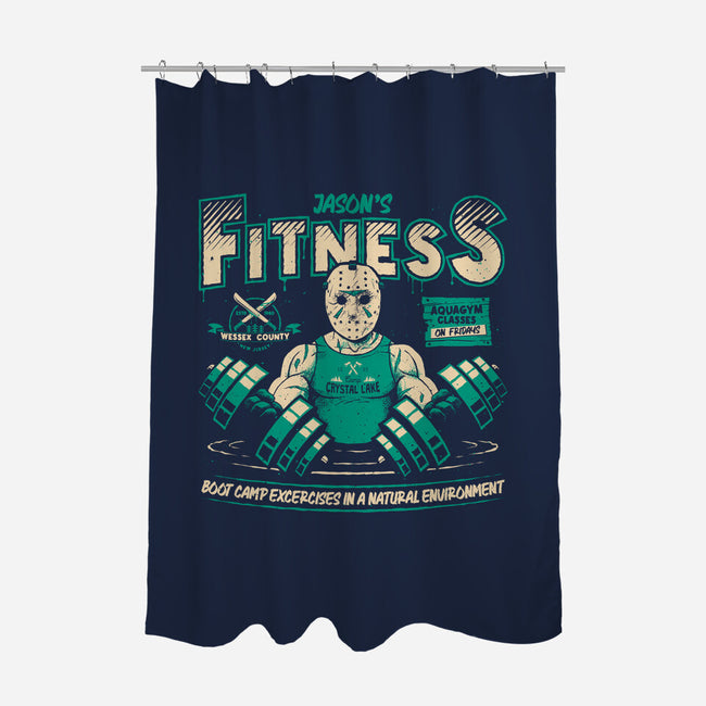 Jason's Fitness-none polyester shower curtain-teesgeex