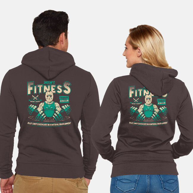 Jason's Fitness-unisex zip-up sweatshirt-teesgeex