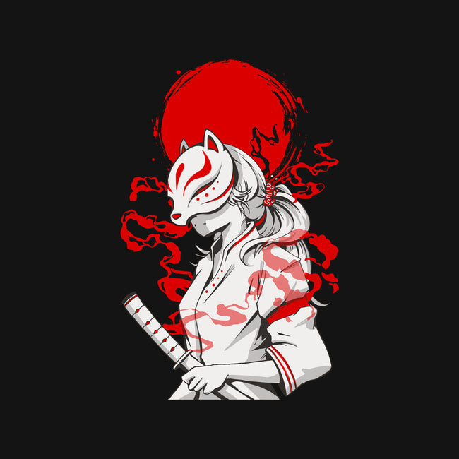 Kitsune Samurai Girl-mens heavyweight tee-Faissal Thomas