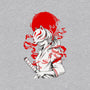 Kitsune Samurai Girl-womens v-neck tee-Faissal Thomas