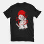 Kitsune Samurai Girl-womens basic tee-Faissal Thomas