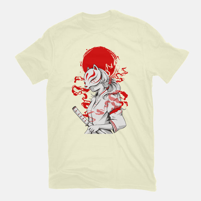 Kitsune Samurai Girl-mens premium tee-Faissal Thomas