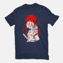 Kitsune Samurai Girl-womens basic tee-Faissal Thomas