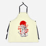 Kitsune Samurai Girl-unisex kitchen apron-Faissal Thomas