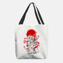 Kitsune Samurai Girl-none basic tote bag-Faissal Thomas