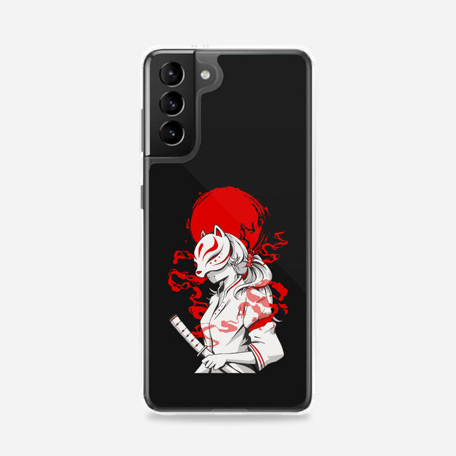 Kitsune Samurai Girl-samsung snap phone case-Faissal Thomas