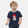 Kitsune Samurai Girl-baby basic tee-Faissal Thomas