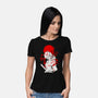 Kitsune Samurai Girl-womens basic tee-Faissal Thomas