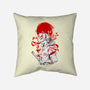 Kitsune Samurai Girl-none removable cover w insert throw pillow-Faissal Thomas
