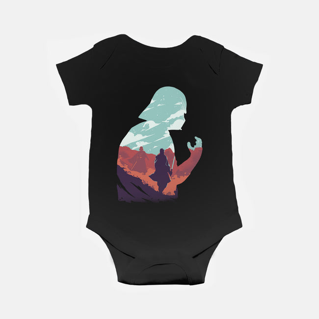 Master And Apprentice-baby basic onesie-RamenBoy