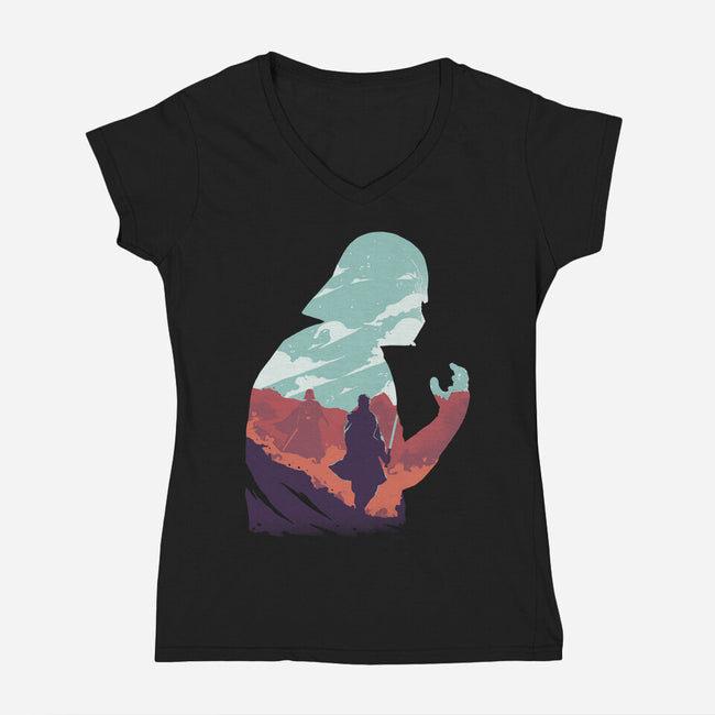 Master And Apprentice-womens v-neck tee-RamenBoy