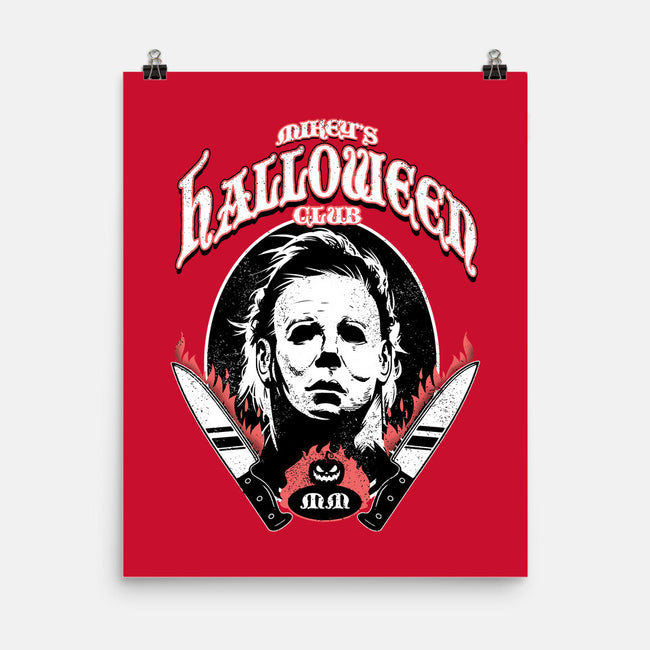 Mikey's Halloween Club-none matte poster-palmstreet