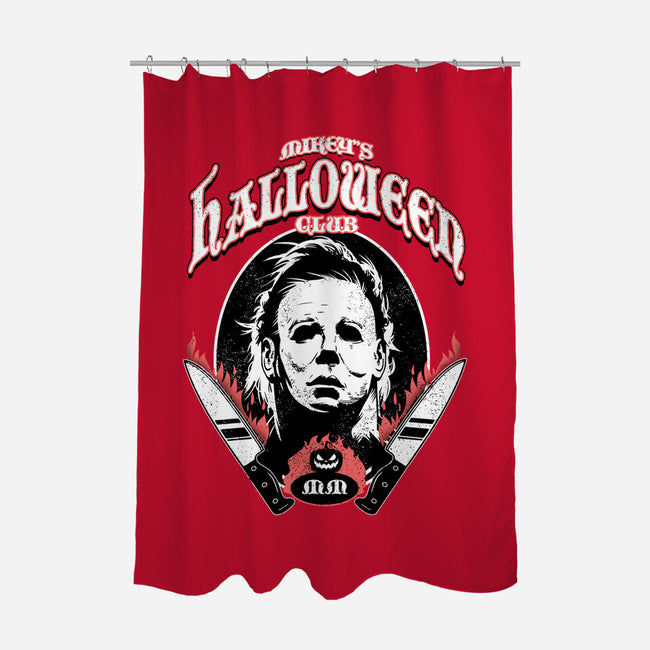 Mikey's Halloween Club-none polyester shower curtain-palmstreet