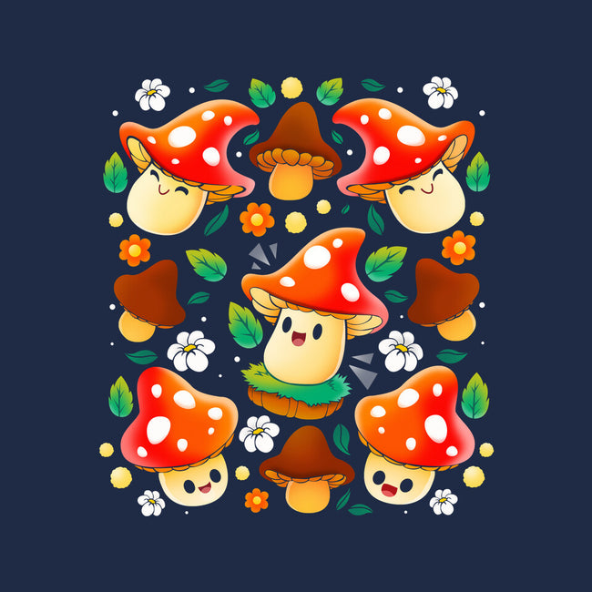 Mushroom-none fleece blanket-Vallina84