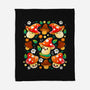 Mushroom-none fleece blanket-Vallina84