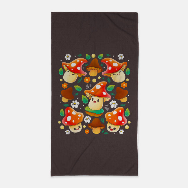 Mushroom-none beach towel-Vallina84