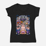 Nostalgic Villains-womens v-neck tee-Conjura Geek