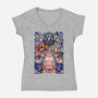 Nostalgic Villains-womens v-neck tee-Conjura Geek