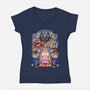 Nostalgic Villains-womens v-neck tee-Conjura Geek