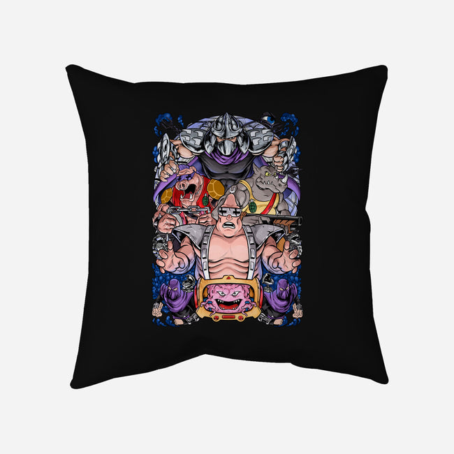 Nostalgic Villains-none removable cover w insert throw pillow-Conjura Geek
