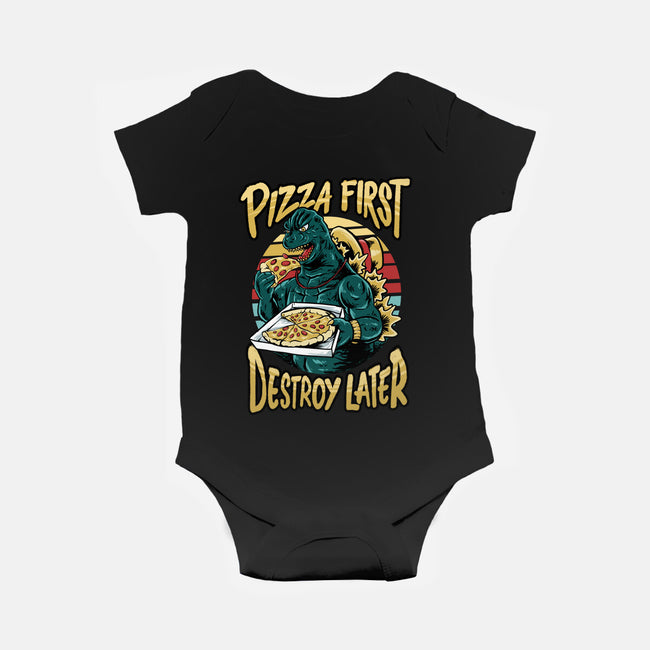 Pizzazilla-baby basic onesie-spoilerinc